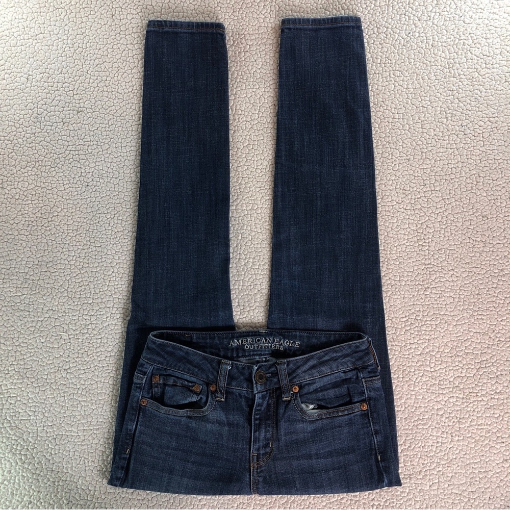 American Eagle Outfitters Women’s Hi-Rise Skinny Stretch Size 2 Regular Jeans - Picture 2 of 15